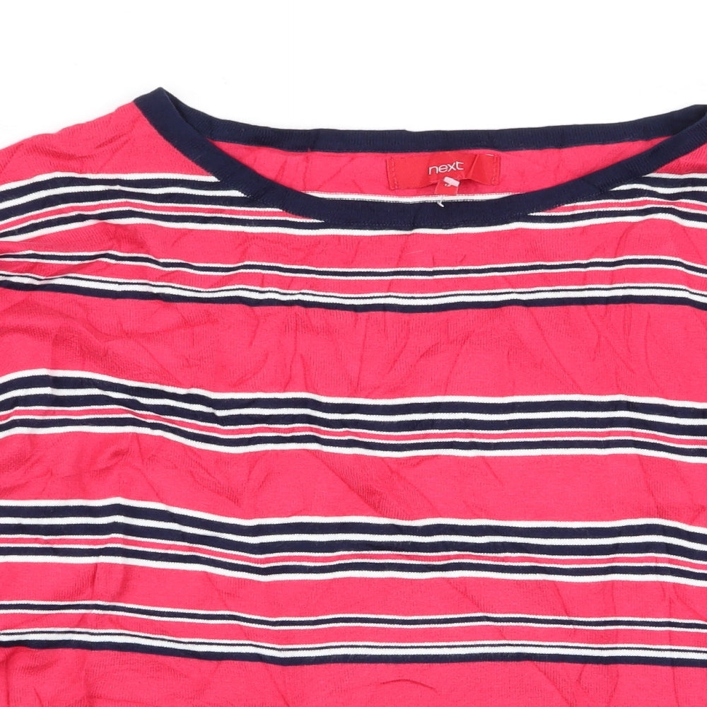NEXT Womens Multicoloured Striped  Pullover Jumper Size 14
