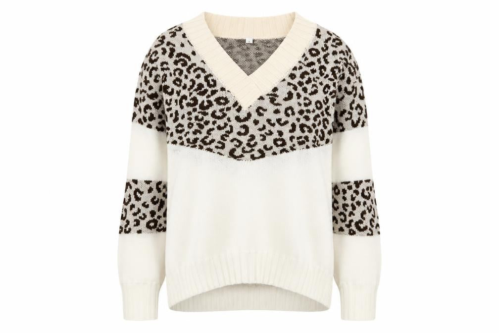 Preworn Womens Multicoloured Animal Print  Pullover Jumper Size S