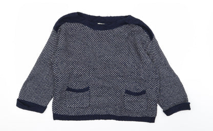Preloved Indigo Womens Blue   Pullover Jumper Size 14 - Front