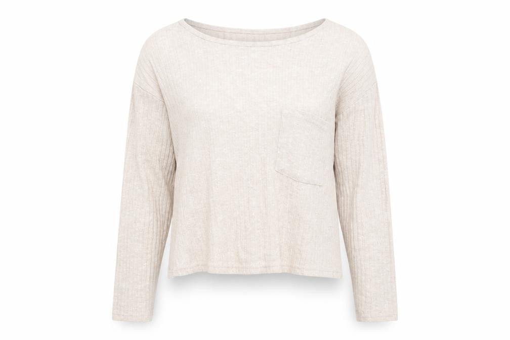 Topshop Womens Beige   Basic T-Shirt Size 8