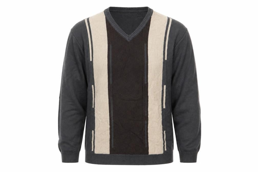 greenwoods Mens Multicoloured Striped  Pullover Jumper Size M