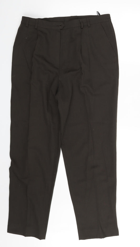 Klein Womens Brown   Trousers  Size 16 L29 in