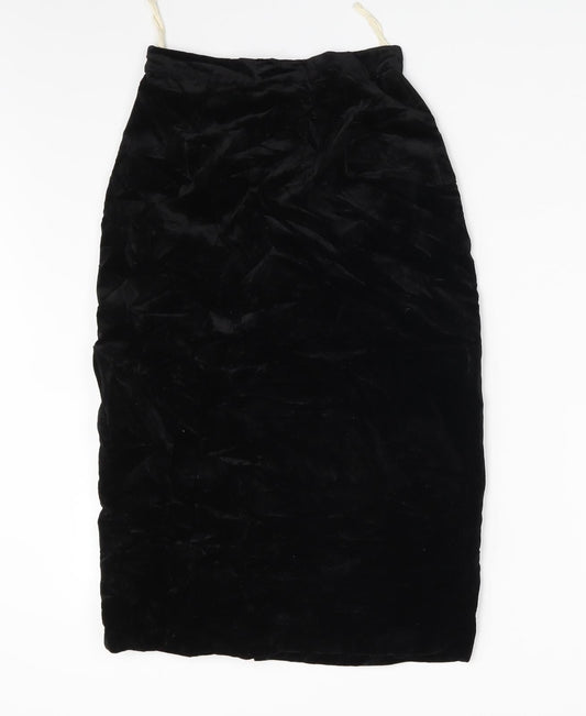 Preworn Womens Black   A-Line Skirt One Size  - Waist 20in