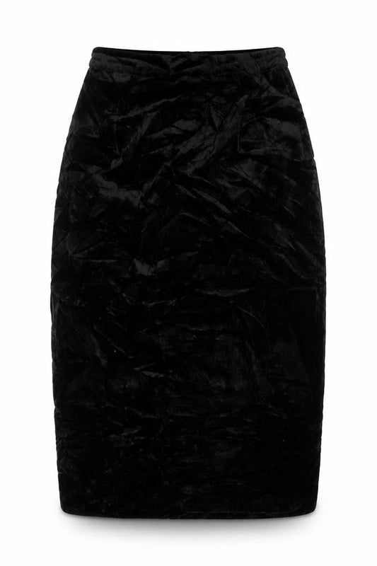 Preworn Womens Black   A-Line Skirt One Size  - Waist 20in