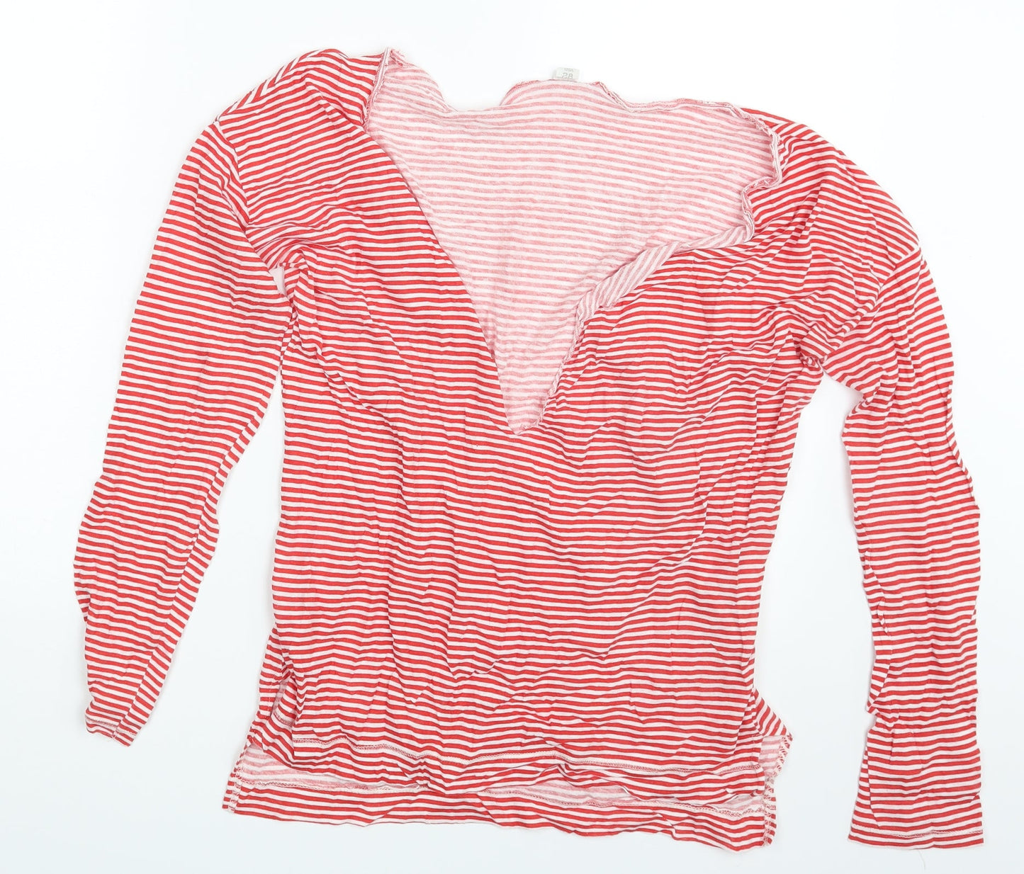 Trafaluc Womens Multicoloured Striped  Basic T-Shirt Size M