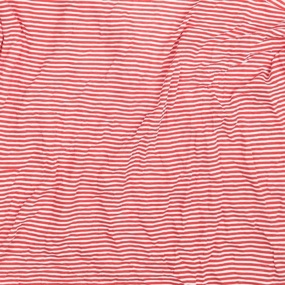 Trafaluc Womens Multicoloured Striped  Basic T-Shirt Size M