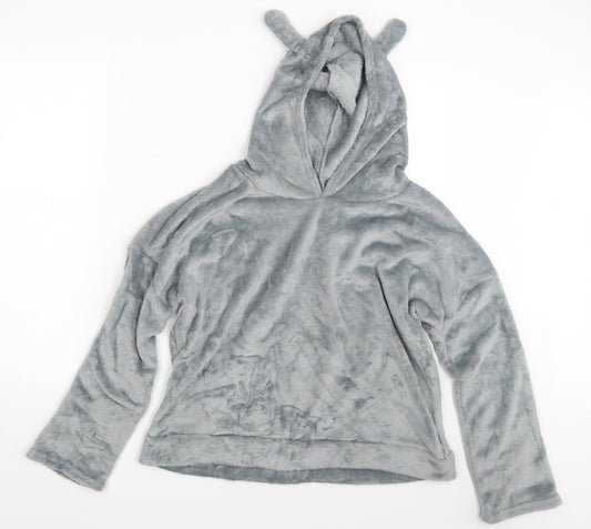 Preworn Womens Silver   Pullover Hoodie Size M