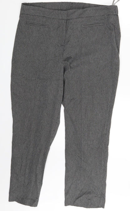 Additional front view of bonma women’s grey trousers, size UK 16, 23-inch leg