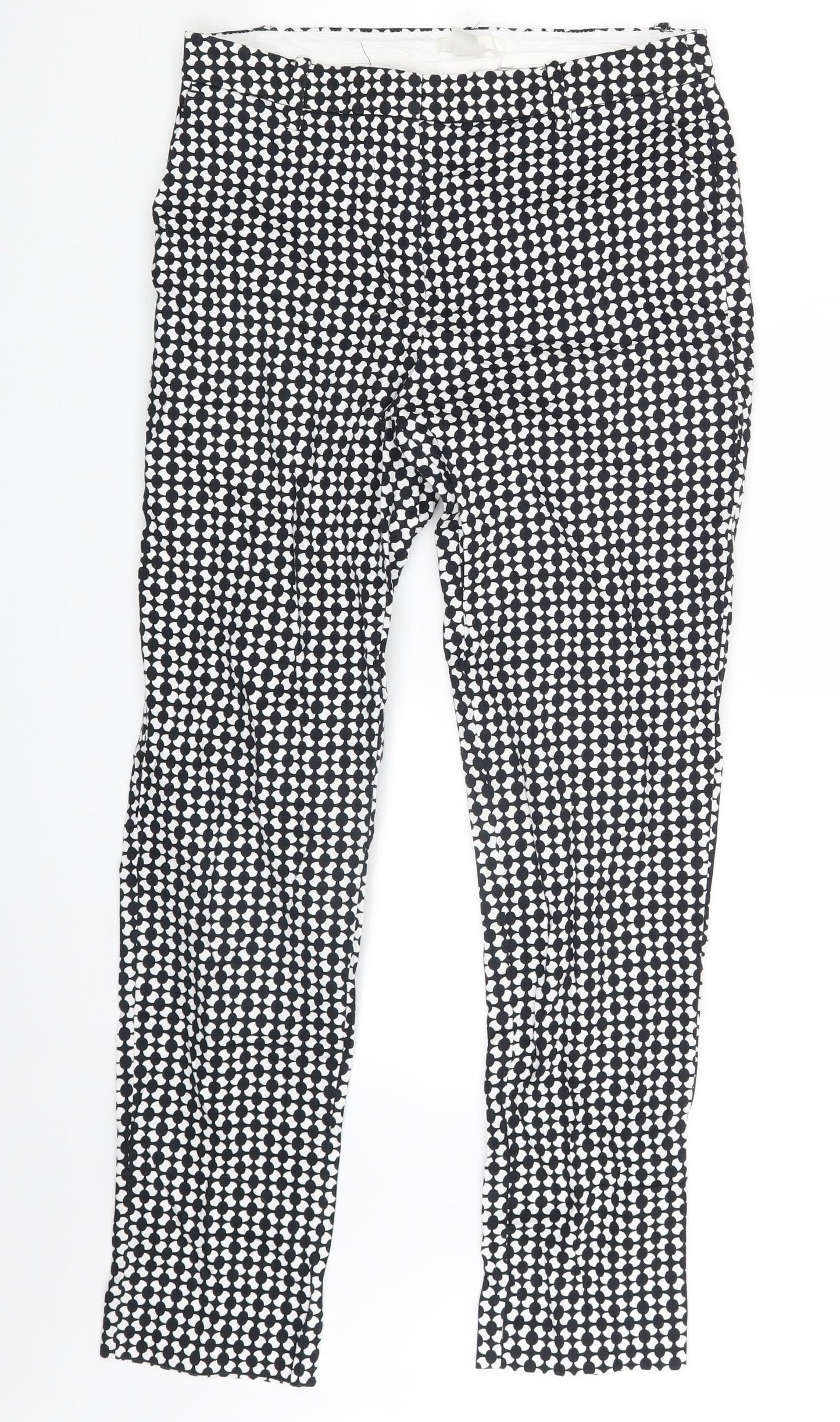 H&M Womens Black Polka Dot  Jegging Leggings Size 8 L25 in