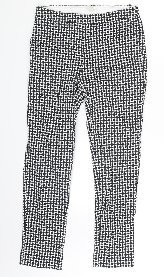 H&M Womens Black Polka Dot  Jegging Leggings Size 8 L25 in