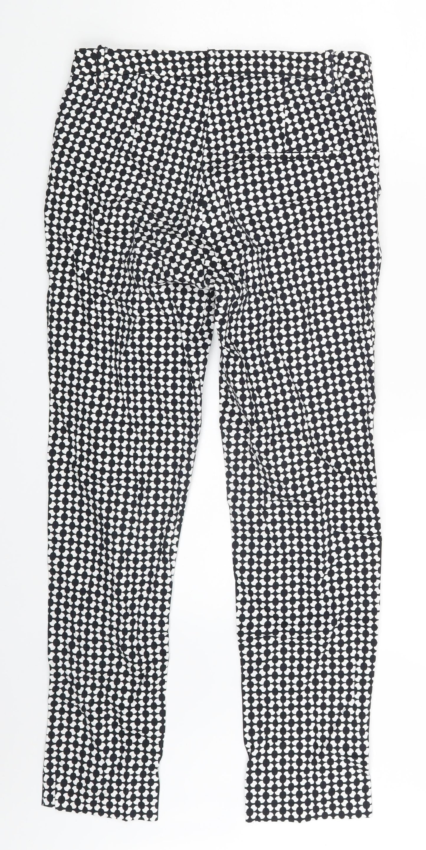 H&M Womens Black Polka Dot  Jegging Leggings Size 8 L25 in