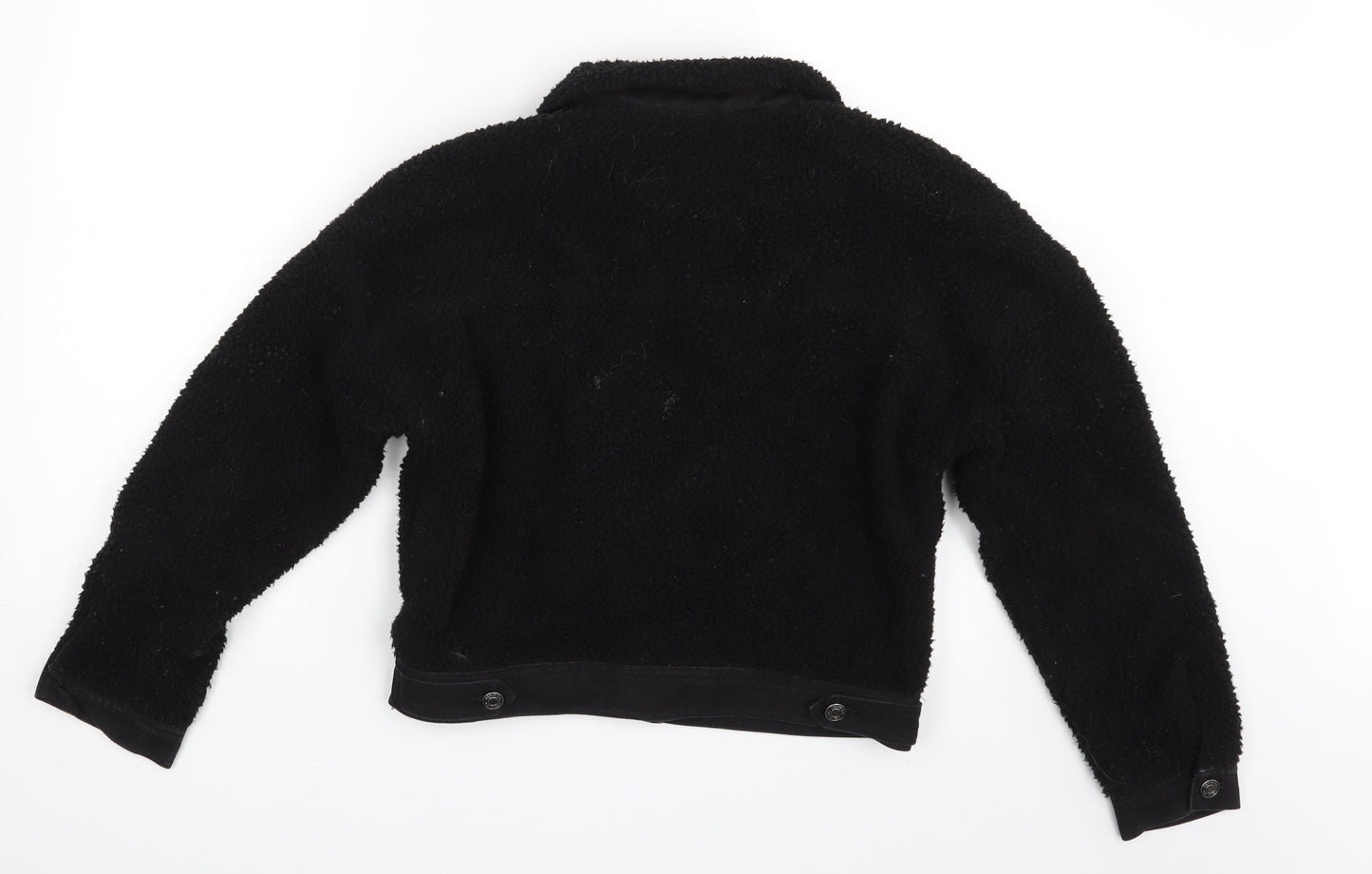 Denim & Co. Womens Black   Jacket Coat Size 6