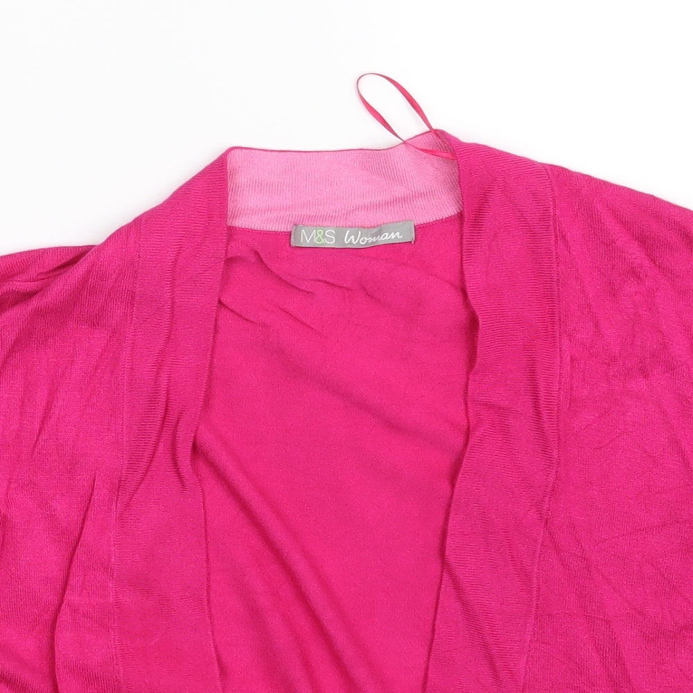 M&S Womens Pink   Cape Jumper One Size