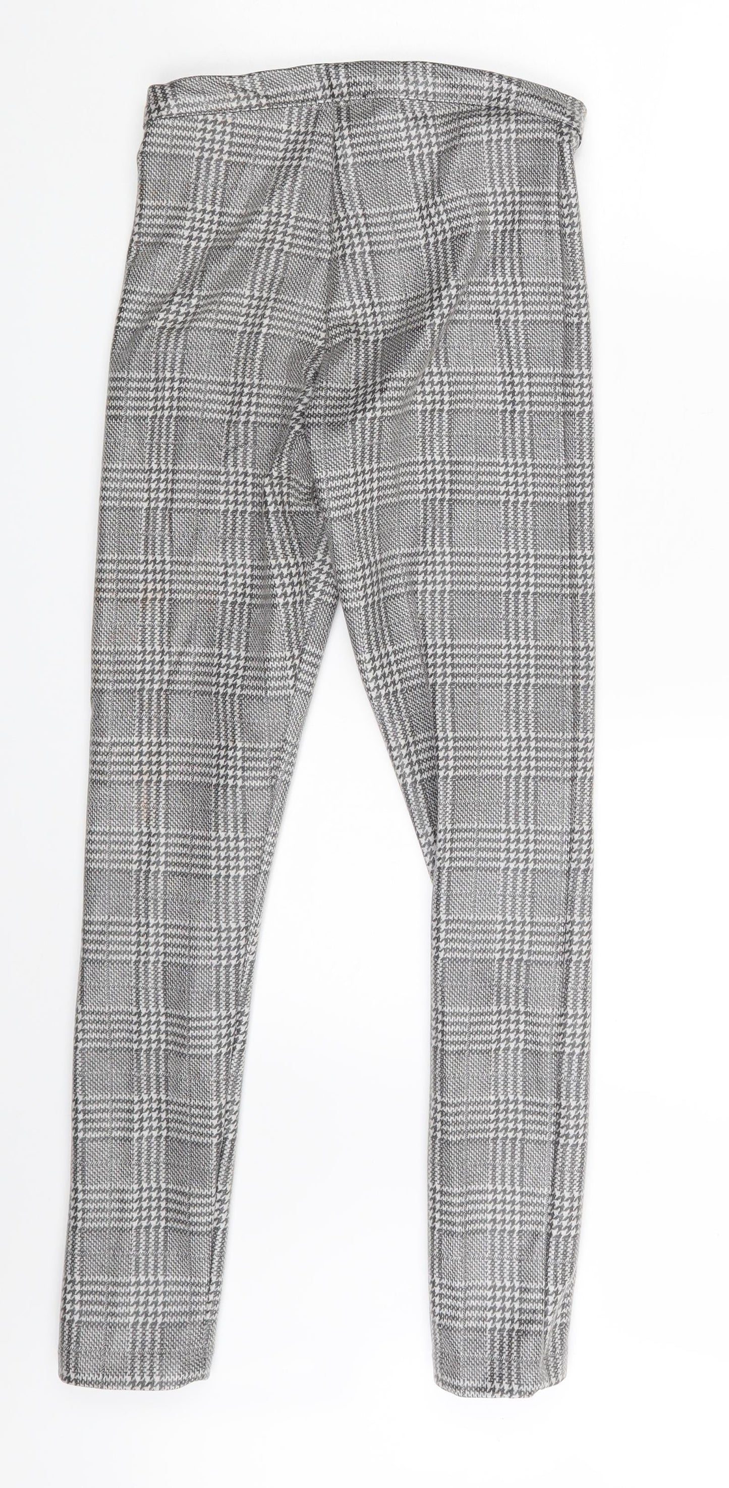 Topshop Womens Grey Geometric  Jegging Leggings Size 6 L25 in