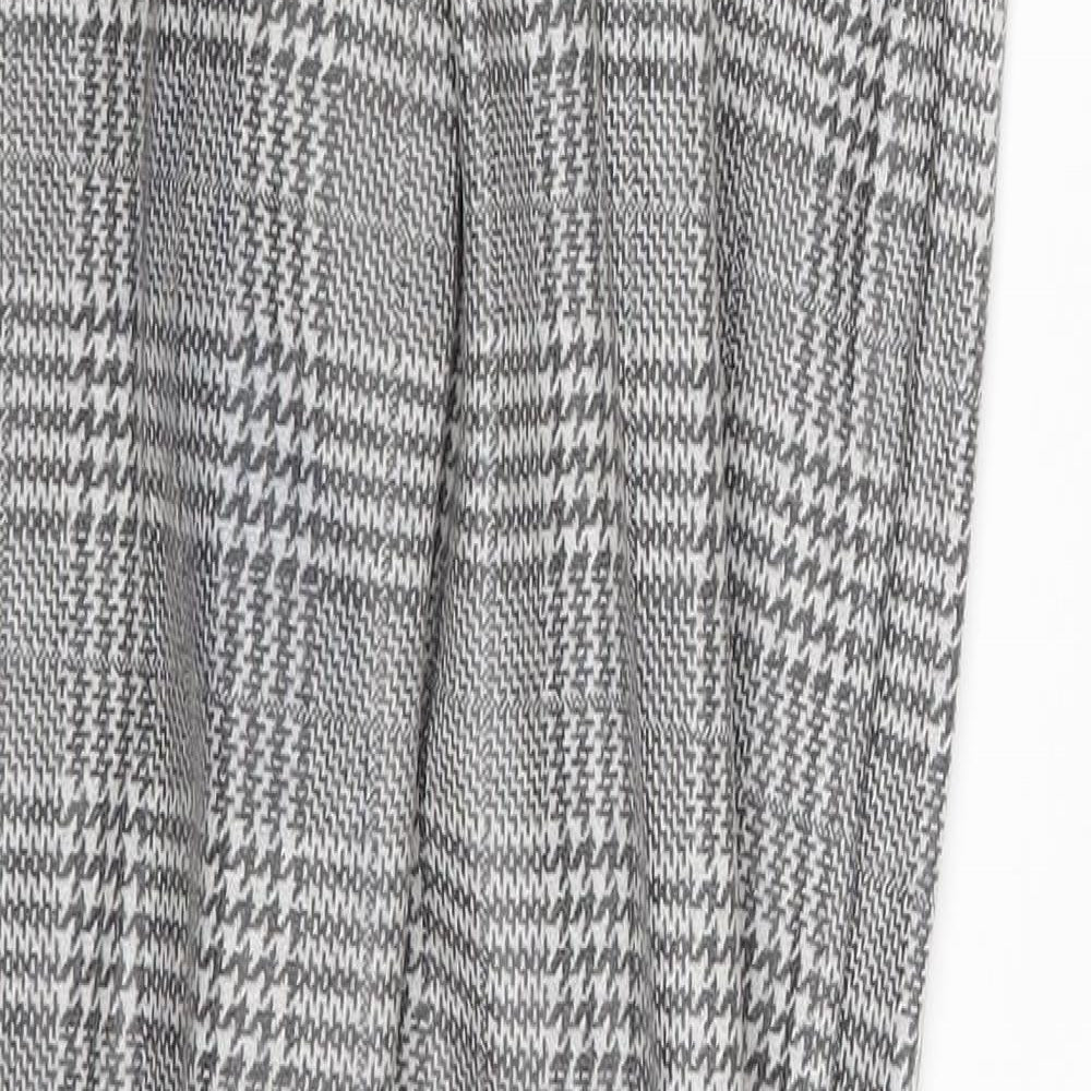 Topshop Womens Grey Geometric  Jegging Leggings Size 6 L25 in