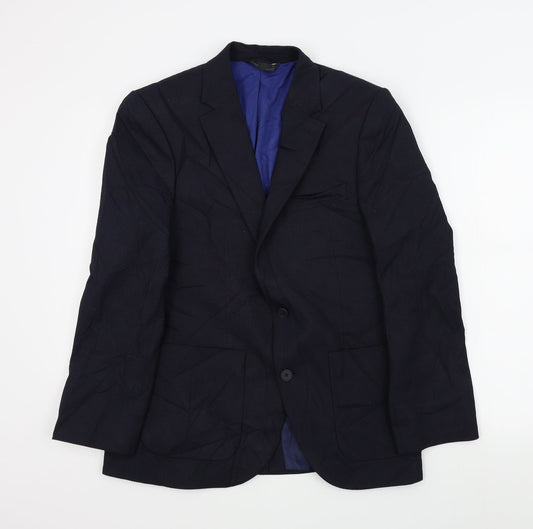 M&S Mens Blue   Jacket Suit Jacket Size 38