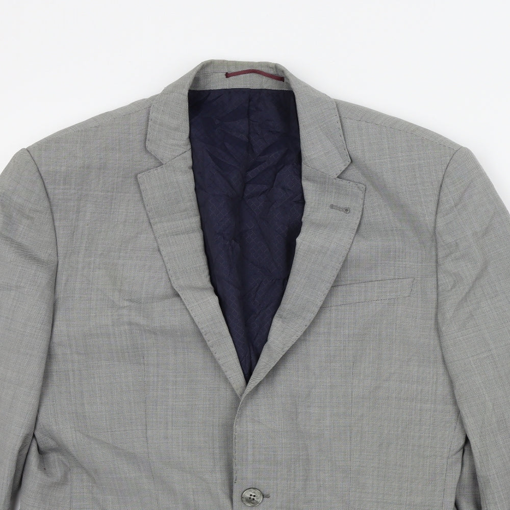 River Island Mens Grey   Jacket Suit Jacket Size 40