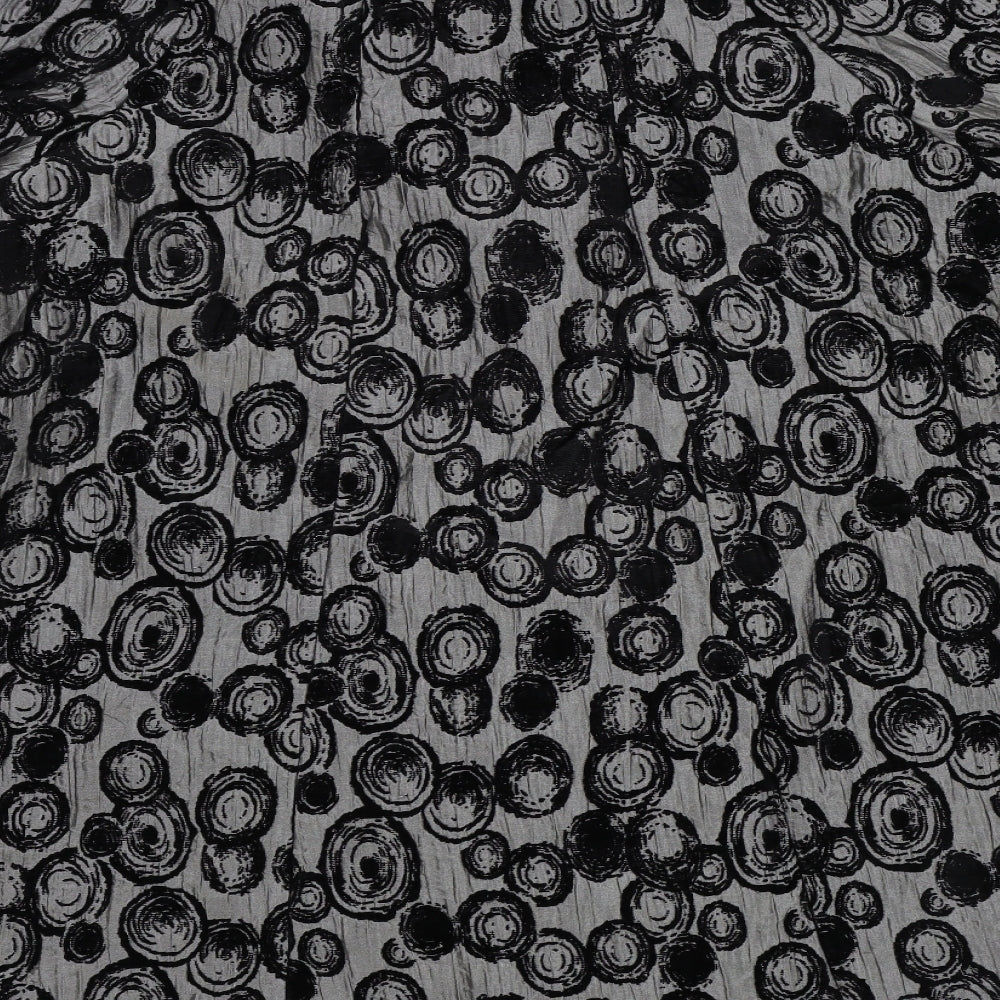 Roman Womens Black Floral  Jacket  Size M