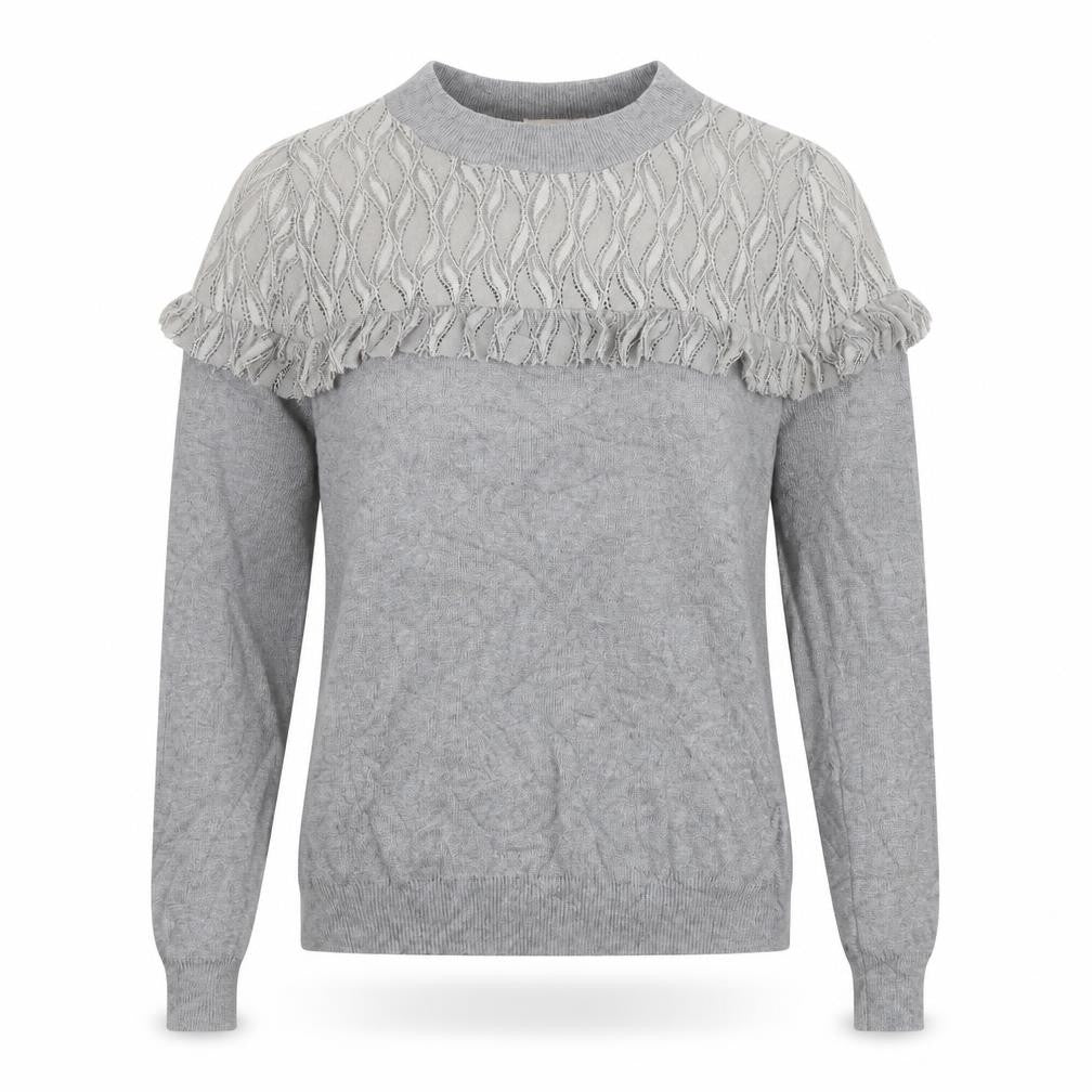 Laetitiamem Womens Grey   Pullover Jumper Size M