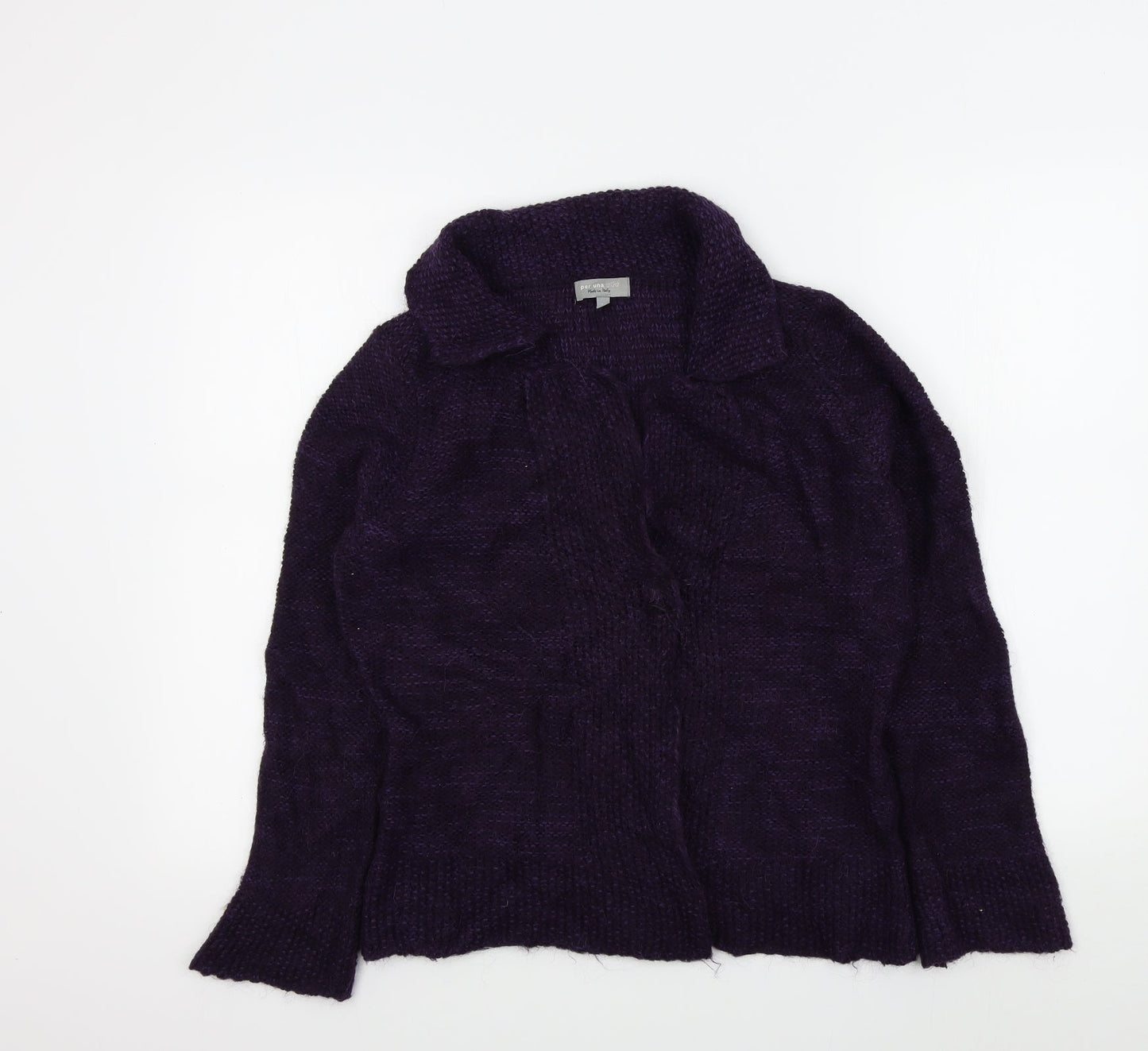 M&S Womens Purple   Cardigan Jumper Size M