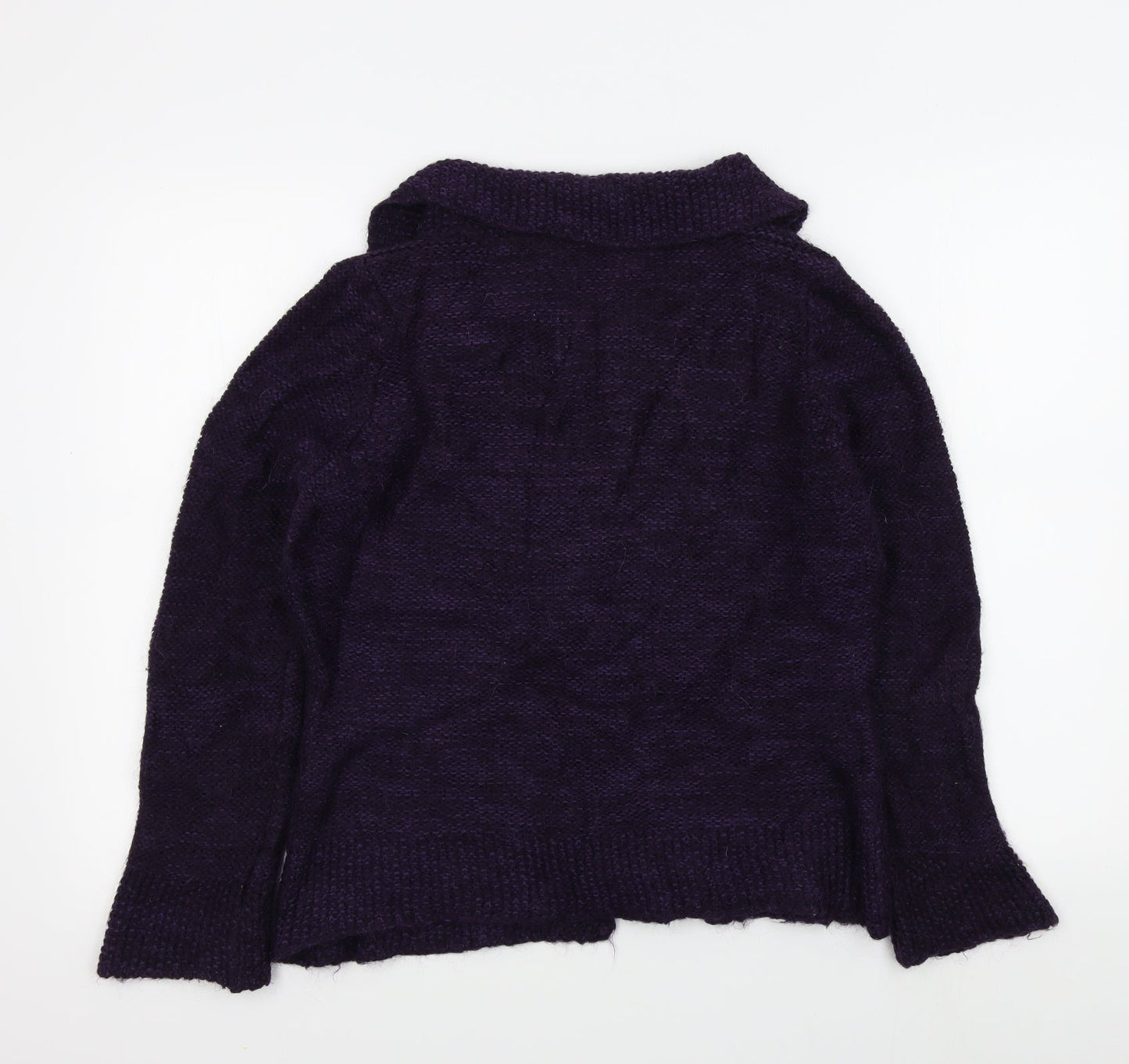 M&S Womens Purple   Cardigan Jumper Size M