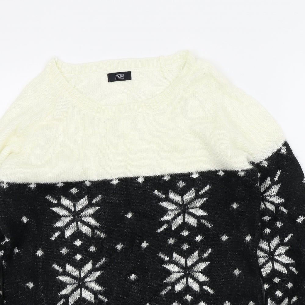 FAF Womens Black   Pullover Jumper Size 12