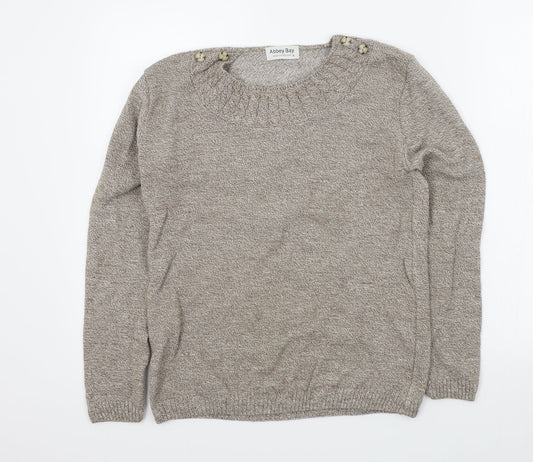 Abbey Bay Womens Brown   Pullover Jumper Size L
