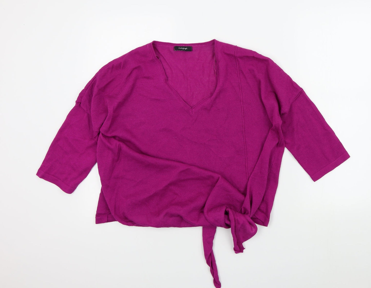 M&S Womens Pink   Pullover Jumper Size L