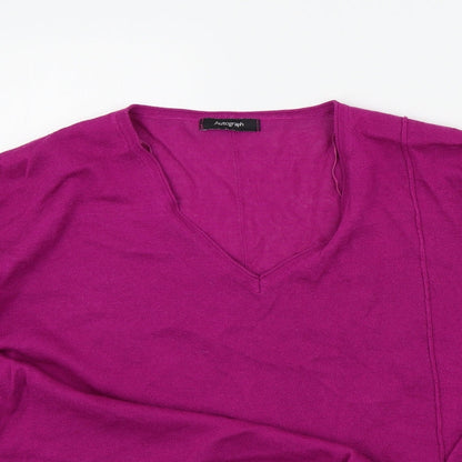 Marks & Spencer Womens Pink   Pullover Jumper Size L
