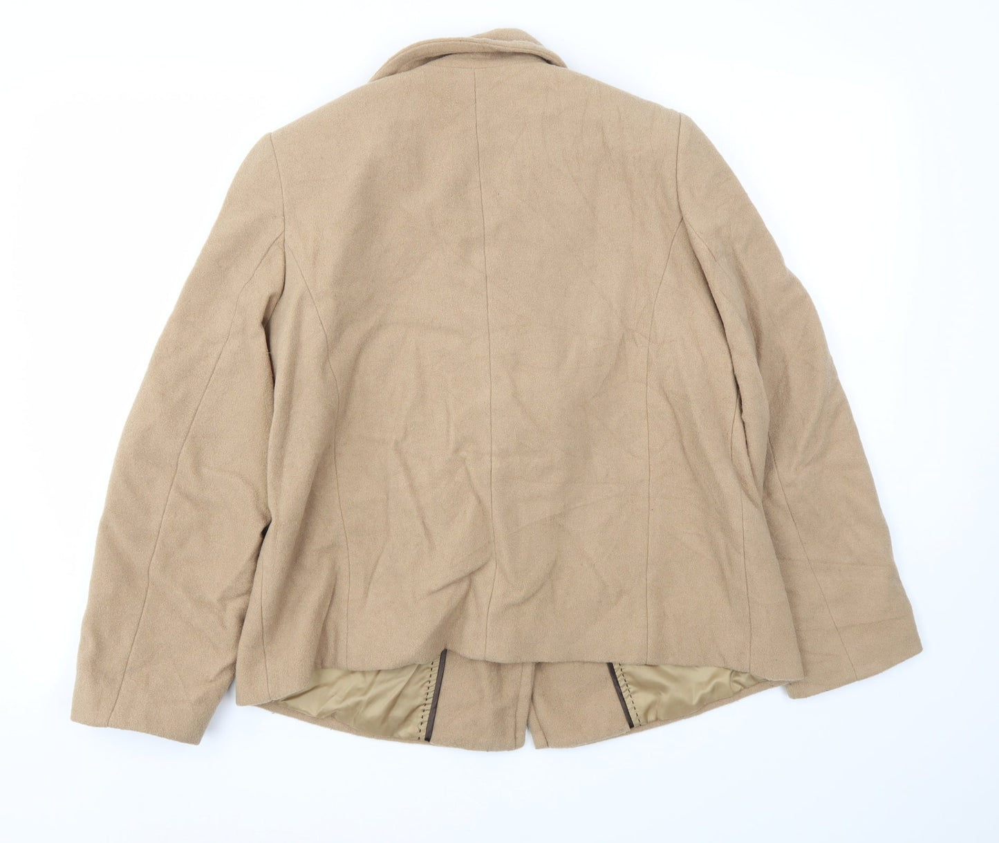 BM Womens Beige   Jacket Coat Size 12
