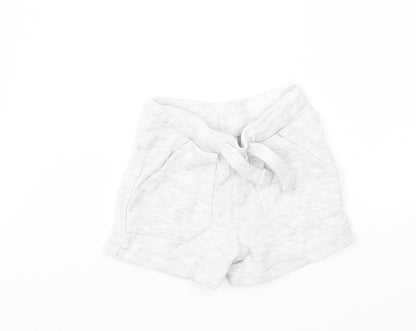 Additional front view of F&F boys’ grey capri leggings, size 3-6, months