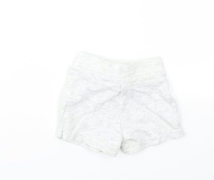 Back view of F&F boys’ grey capri leggings, size 3-6, months
