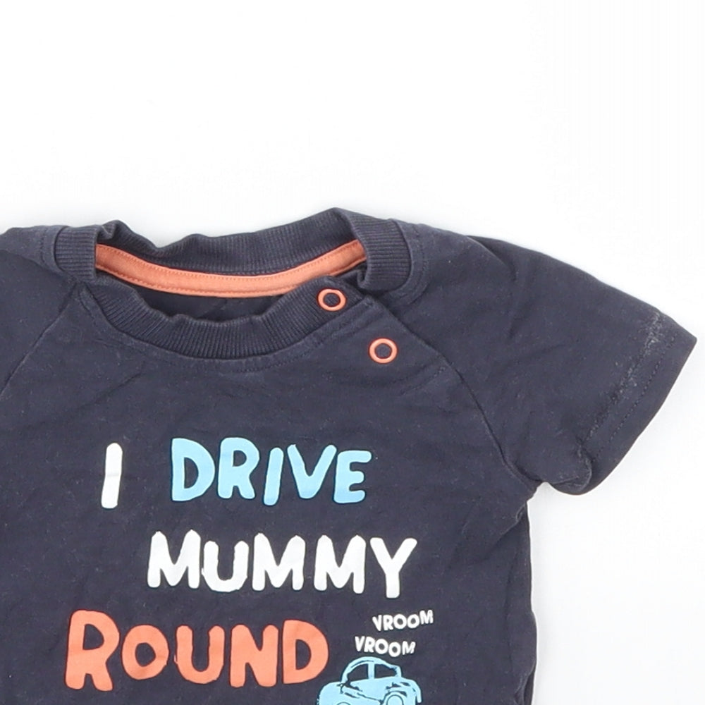 George Boys Blue   Basic T-Shirt Size 3-6 Months
