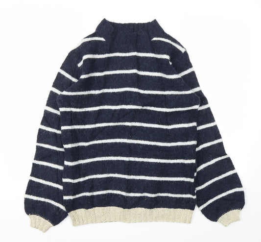 NEXT Womens Blue Striped  Pullover Jumper Size XS