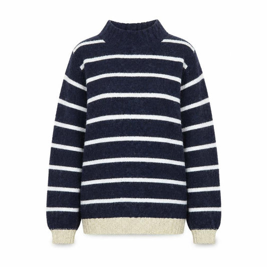 Next Womens Blue Striped  Pullover Jumper Size XS