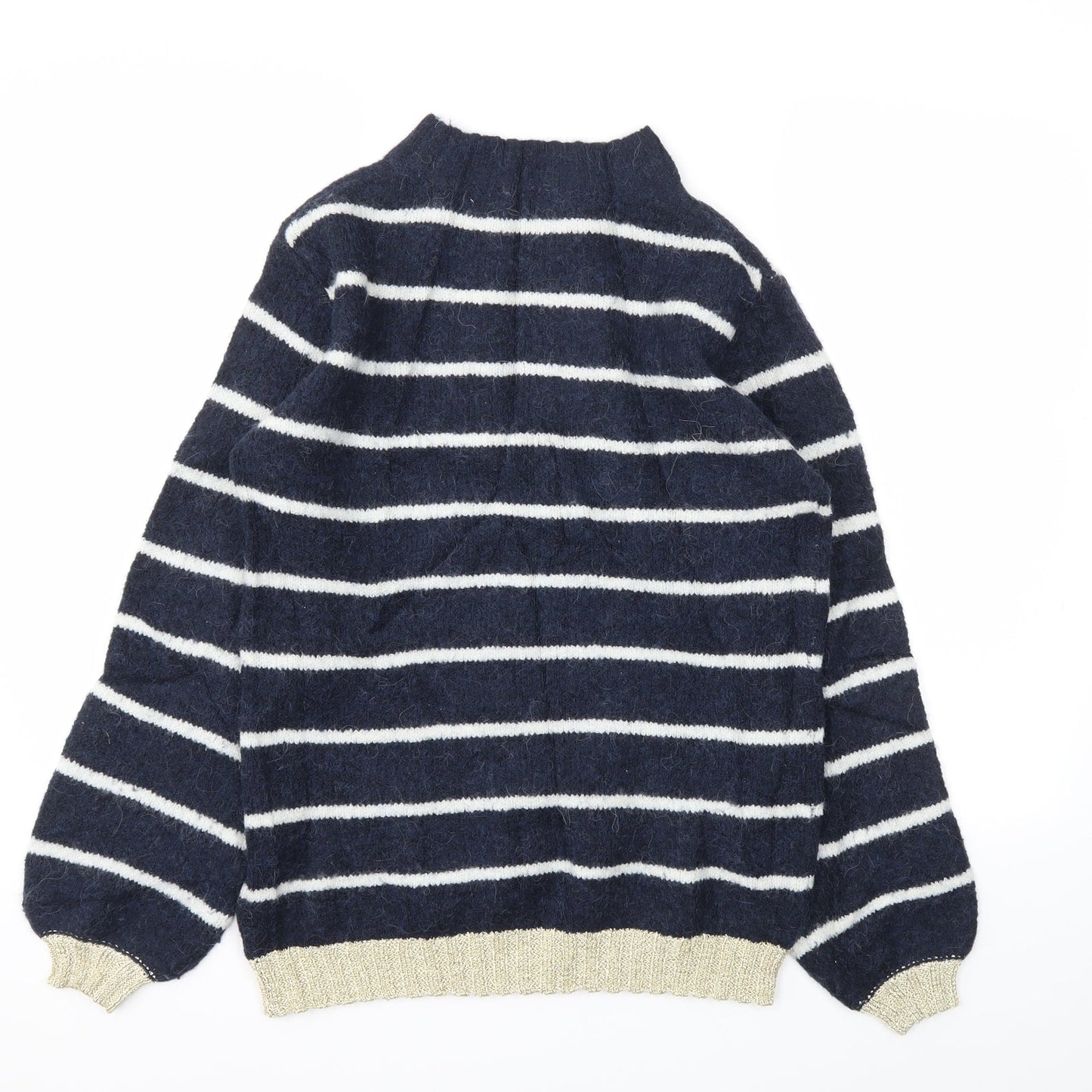 NEXT Womens Blue Striped  Pullover Jumper Size XS