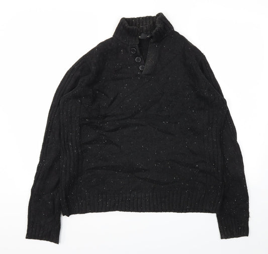 Cedar Wood State Mens Black   Pullover Sweatshirt Size M