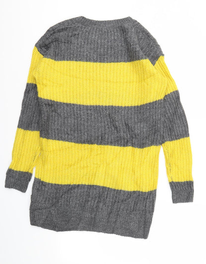 Tu Womens Multicoloured Striped  Pullover Jumper Size 10