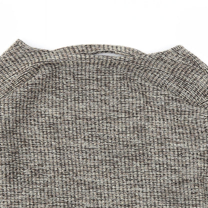 Close-up detail of ASOS women’s brown jumper, size UK 6