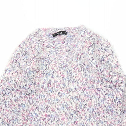 Bonmarché Womens Multicoloured Pullover Jumper Size XS
