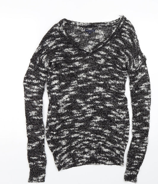 American Outfitters Womens Black  Knit Pullover Jumper Size S