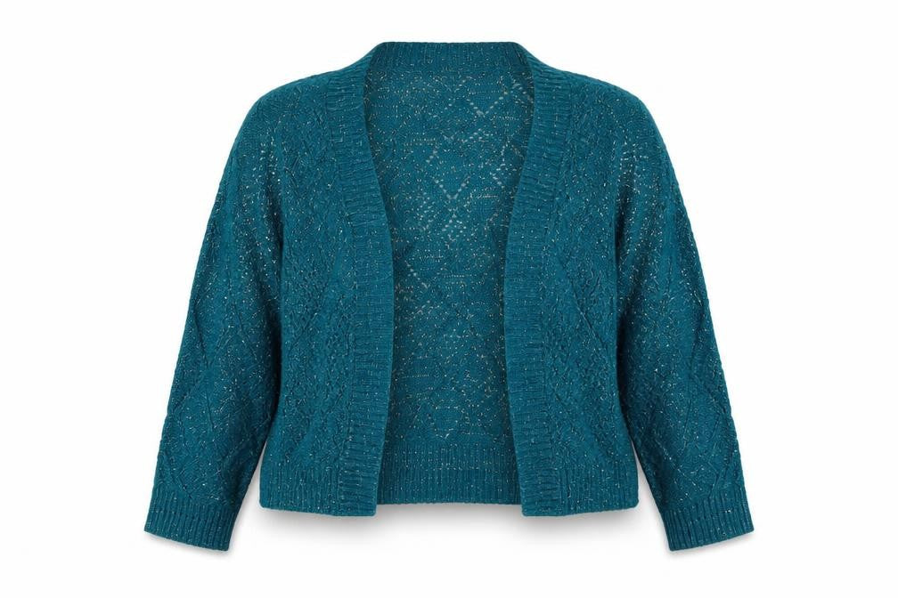 Pure & Natural Womens Blue  Knit Cape Jumper Size S