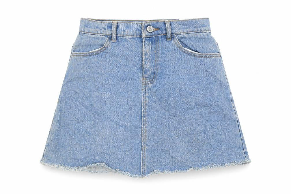 John California Womens Blue  Denim Skater Skirt Size S  - Summer