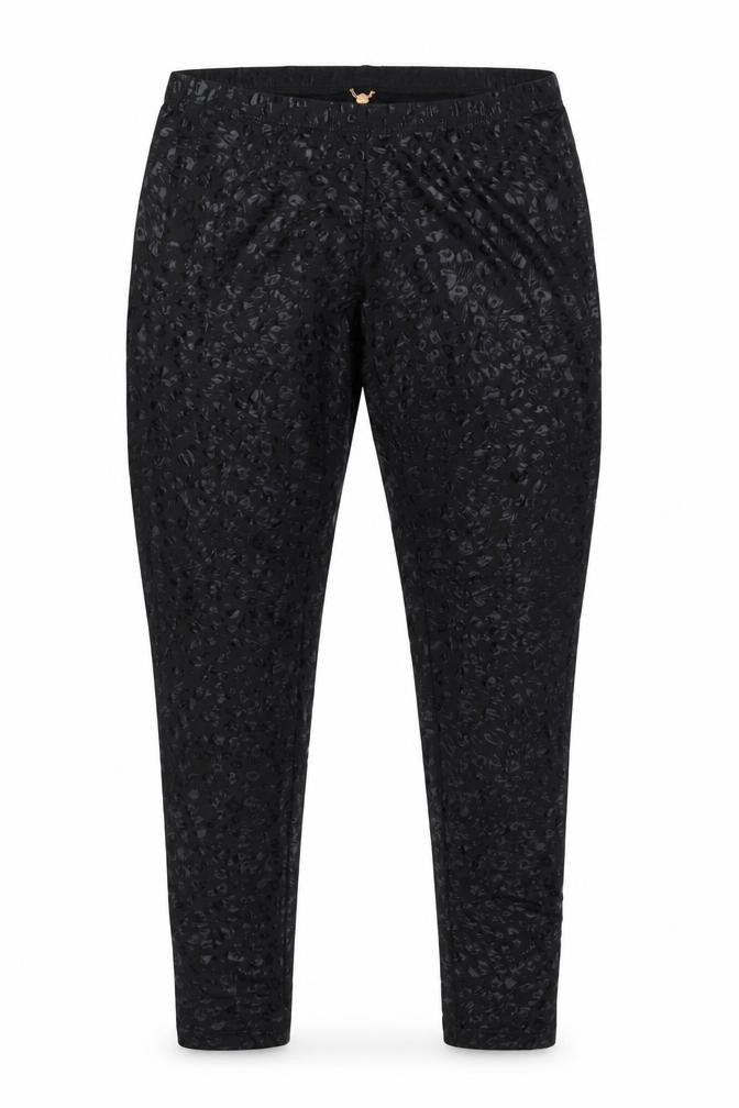 6126 Womens Black Animal Print  Capri Leggings Size XS L27 in