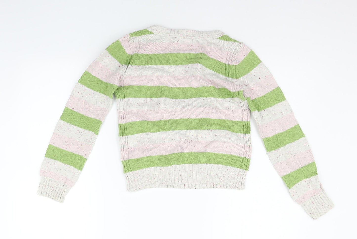 Old Navy Womens Green Striped  Pullover Jumper Size L