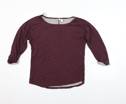 Divided Womens Purple   Pullover Jumper Size M