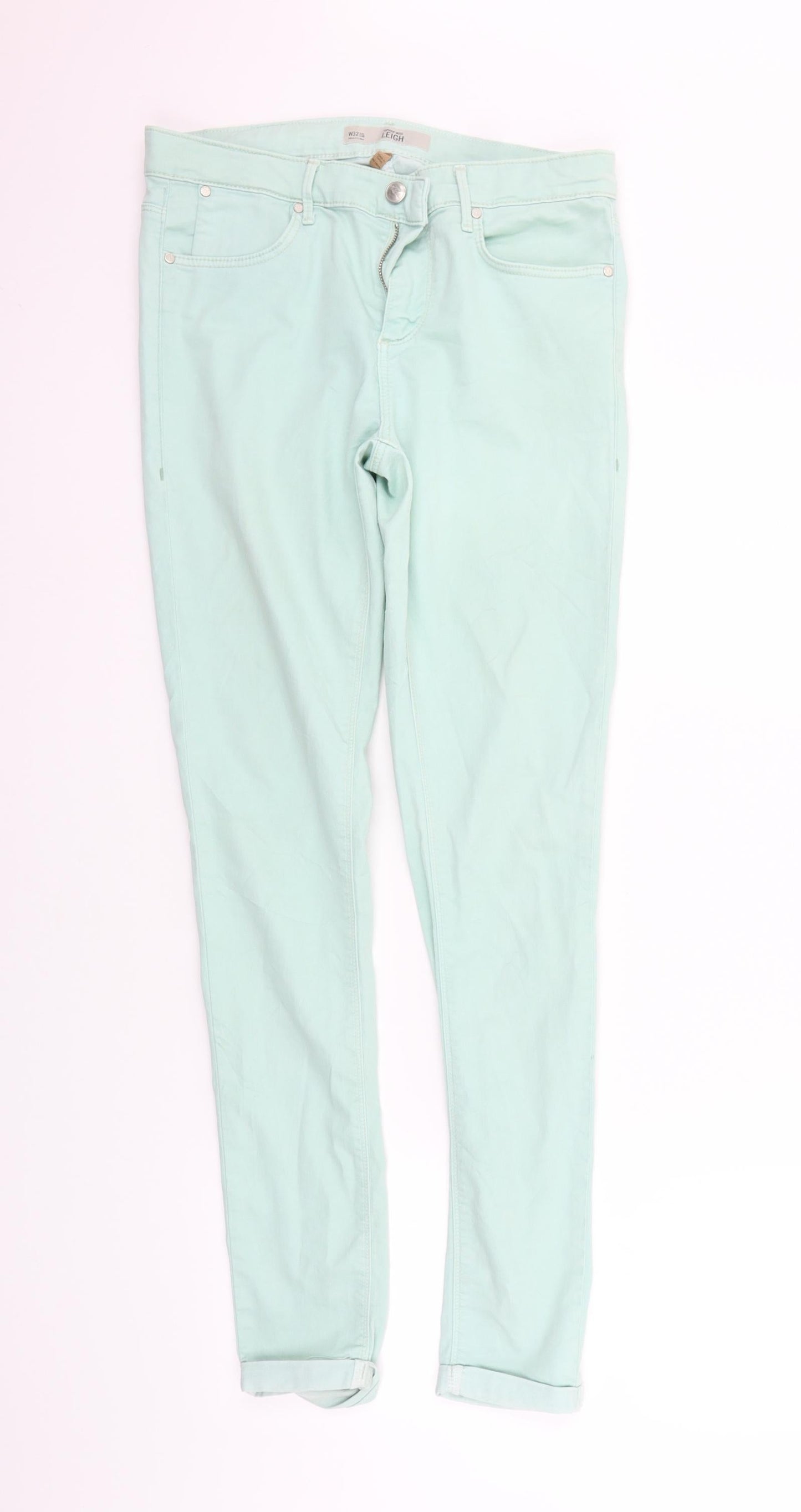 Topshop Womens Green   Trousers  Size 32 in L34 in