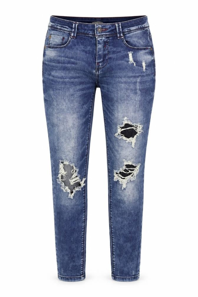 Denim & Co. Womens Blue   Straight Jeans Size 6 L28 in