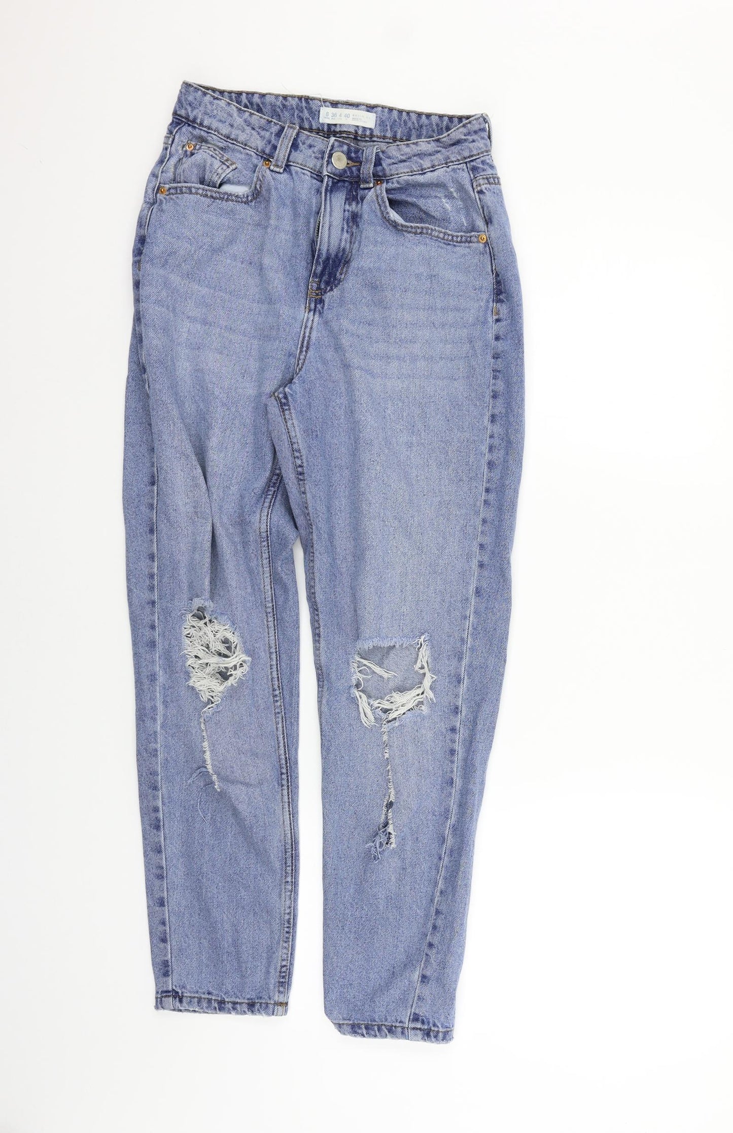 deniem co Womens Blue   Straight Jeans Size 8 L25 in