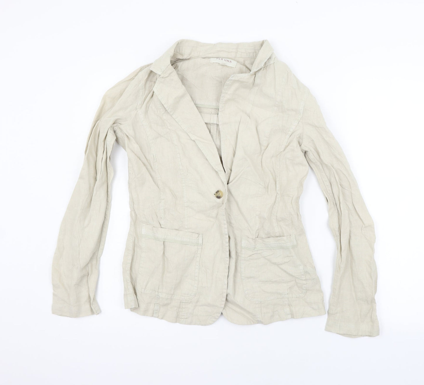 Per Una Womens Beige   Jacket Coat Size 10
